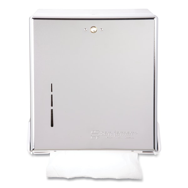 San Jamar Metal Front Cabinet Towel, Combo, Chrome T1905XC - main
